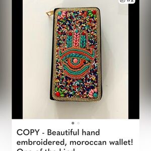 Embroidered Multicolor Wallet